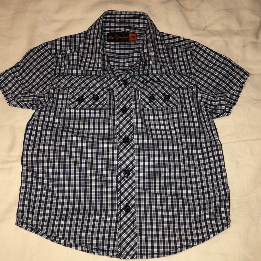 EUC Ben Sherman boys plaid shirt, size 1/2
